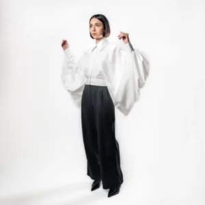 Camasa-Fluture-cu-Maneci-Bufante 444