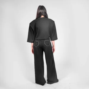 Pantaloni Inima Negri